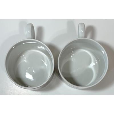 2 Vintage Schaller Bavaria W. Germany Porzellan Teacups Schwarzenbach Man Woman