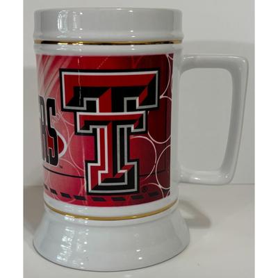 Vintage Texas Tech Red Raiders Ceramic Mug Made In Thailand NCAA Lubbock Horse