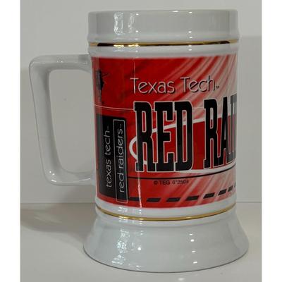 Vintage Texas Tech Red Raiders Ceramic Mug Made In Thailand NCAA Lubbock Horse