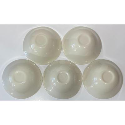 5 Vintage Blue & White Palm Tree Plastic Bowls Tropical Top Rack Dishwasher Safe