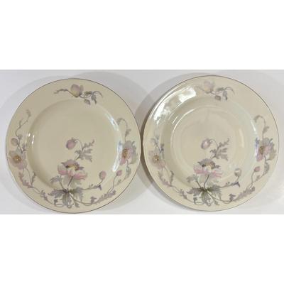 6 Vintage Epiag Pastelle Dinner Plates Floral Flowers Czechoslovakia & Germany