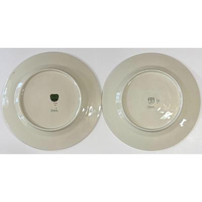 6 Vintage Epiag Pastelle Dinner Plates Floral Flowers Czechoslovakia & Germany