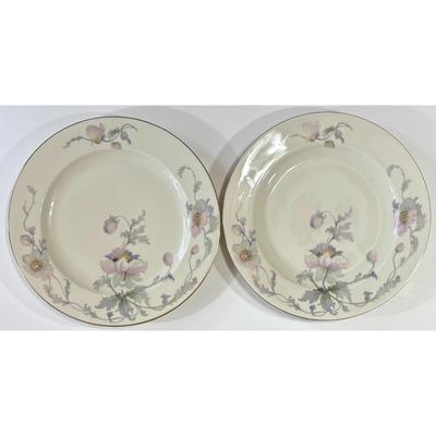 6 Vintage Epiag Pastelle Dinner Plates Floral Flowers Czechoslovakia & Germany