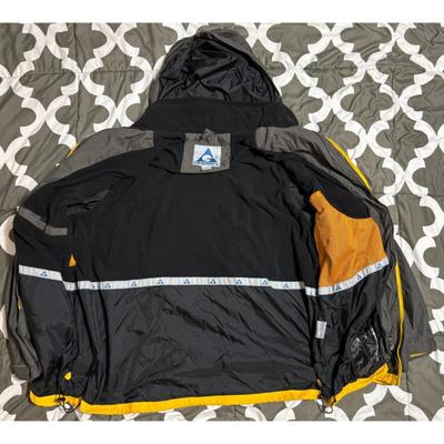 Gerry 2XL Yellow & Grey Hooded Winter Coat Made In Bangladesh Hoodie RN 15101