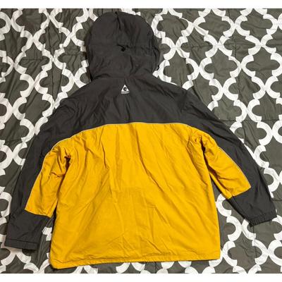 Gerry 2XL Yellow & Grey Hooded Winter Coat Made In Bangladesh Hoodie RN 15101