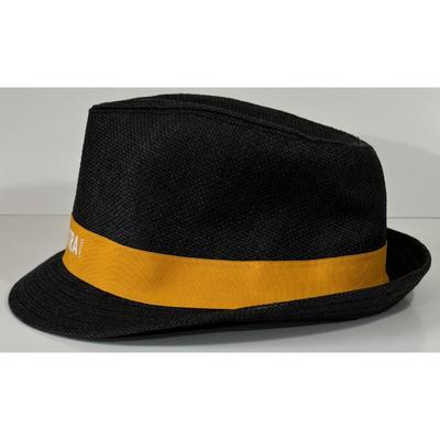 Carnival Cruises Players Club Ultra 100% Paper Fedora Hat Grey Orange White B