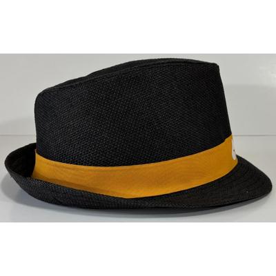 Carnival Cruises Players Club Ultra 100% Paper Fedora Hat Grey Orange White B