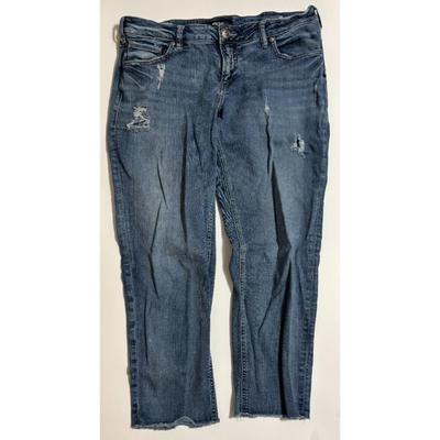 Silver Jeans Co. Sam Denim Blue Jeans Distressed W33 / L25