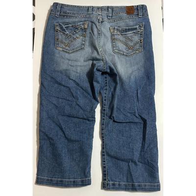 BKE Stretch Denim Capri Blue Jeans 32 Wendi Style # BKL1736