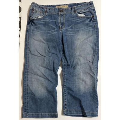 BKE Stretch Denim Capri Blue Jeans 32 Wendi Style # BKL1736