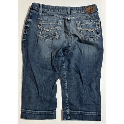 BKE Stretch Denim Capri Blue Jeans 32 Kate Style # BK15125