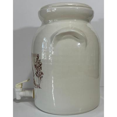 Vintage Ceramic Water / Drink Dispenser Jug Barn Farm Americana w/ Handles