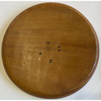 Vintage Mid Century Modern 4 Connecting Wooden Bowls and Round Tray Set MCM