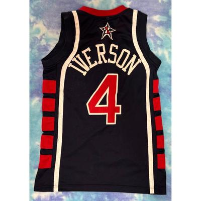 Allen Iverson Team USA #4 Olympic Jersey Georgetown NCAA Phildadelphia 76ers NBA