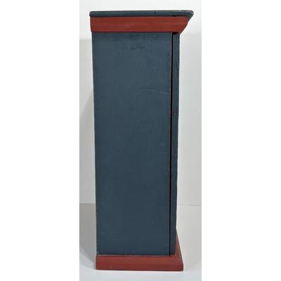 Vintage Handmade Hand Painted Wooden Medicine Cabinet Apples Farm Americana
