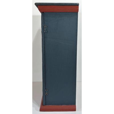 Vintage Handmade Hand Painted Wooden Medicine Cabinet Apples Farm Americana