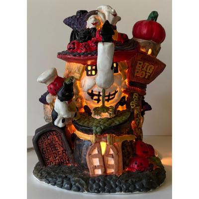 Ceramic Big Pot Restaurant Haunted House Halloween Decoration Witch Cat Pumpkin