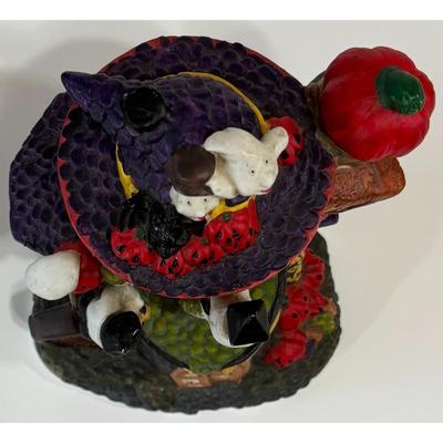 Ceramic Big Pot Restaurant Haunted House Halloween Decoration Witch Cat Pumpkin