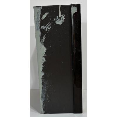 Vintage Channel Letter "H" White w/ Black Frame Metal & Plastic