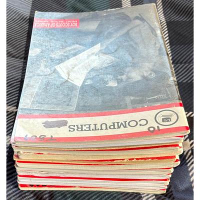 13 Boy Scouts BSA Merit Badge Books: Computers, Golf, Camping, Space Exploration