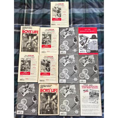 13 Boy Scouts BSA Merit Badge Books: Computers, Golf, Camping, Space Exploration