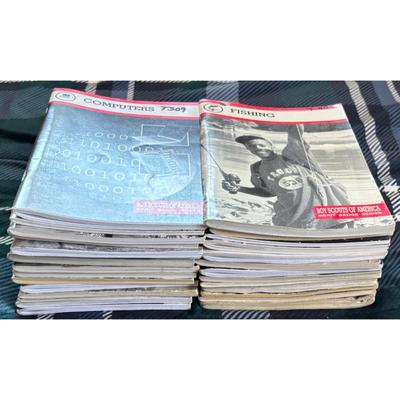 55 Boy Scouts BSA Merit Badge Books: Sports, Dog Care, Cooking, Lifesaving