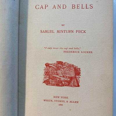 Antique Cap and Bells By Samuel Minturn Peck 1886 hardcover