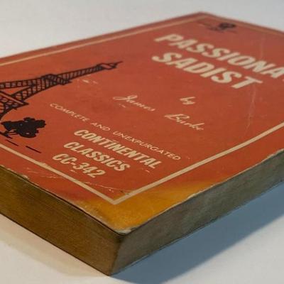 Vintage Passionate Sadist By James Burke 1970 softcover