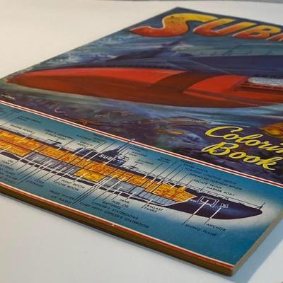 Vintage Submarine Coloring Book By The Merrill Publishing Company 1944 softcover