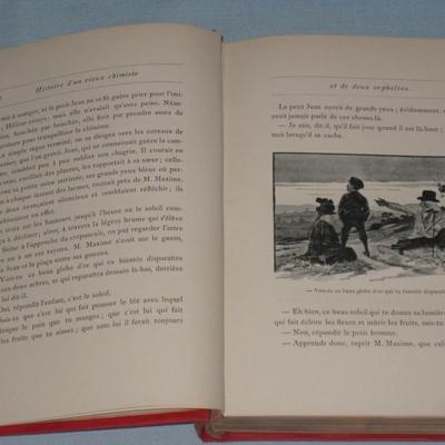 Vintage Grand-pere Maxime histoire vieux chimiste By Lucien Biart HC - In French