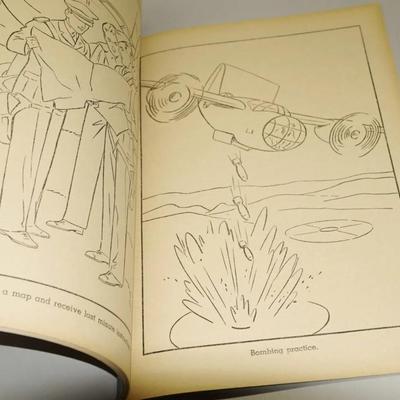 Vintage Flying Cadets Coloring Book By Merrill Publishing Company 1943 Softcover