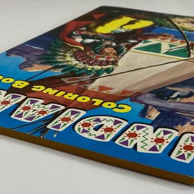 Vintage Indians Coloring Book By Whitman Publishing Company 1956 softcover