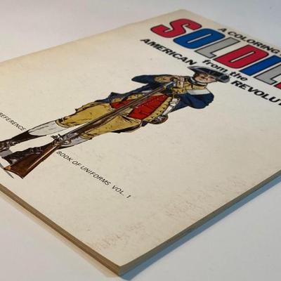 Vintage Coloring Book Soldiers From American Revolution By M E Duncan Co. 1973