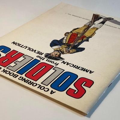 Vintage Coloring Book Soldiers From American Revolution By M E Duncan Co. 1973