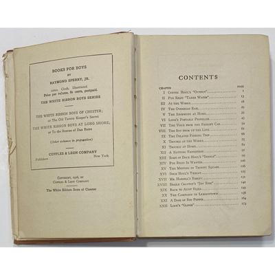 Antique The White Ribbon Boys of Chester By Raymond Sperry, Jr. 1916 hardcover