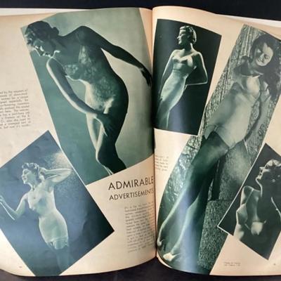 2 Vintage 1936 Gay Book Magazines: April & November. Cartoons, Photographs, Pulp