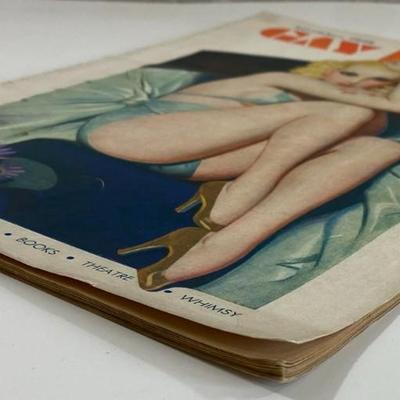 2 Vintage 1936 Gay Book Magazines: April & November. Cartoons, Photographs, Pulp