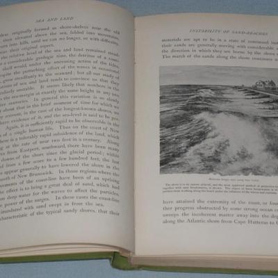 Antique Sea - and - Land By Nathaniel Southgate Shaler 1894 hardcover