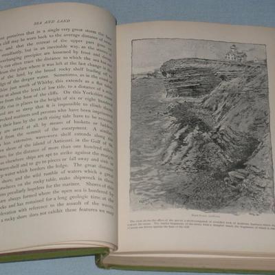 Antique Sea - and - Land By Nathaniel Southgate Shaler 1894 hardcover