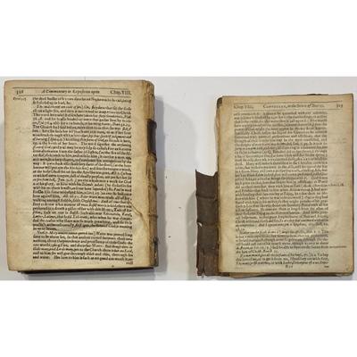 Antique Solomonis Commentarie By John Trapp 1650 hardcover