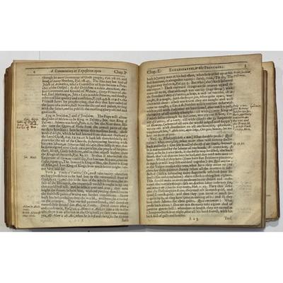 Antique Solomonis Commentarie By John Trapp 1650 hardcover