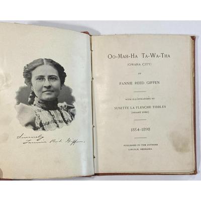 Antique OO-MAH-HA TA-WA-THA By Fannie Reed Giffen 1898 hardcover
