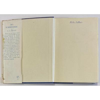 Antique No Surrender! A Tale of the Rising In La Vendee By G.A. Henty hardcover
