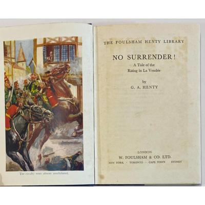 Antique No Surrender! A Tale of the Rising In La Vendee By G.A. Henty hardcover