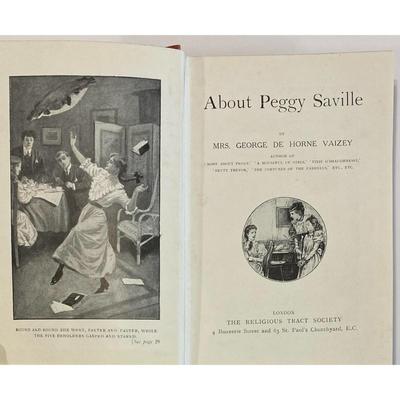 Antique About Peggy Saville By Mrs. George De Horne Vaizey 1910 hardcover