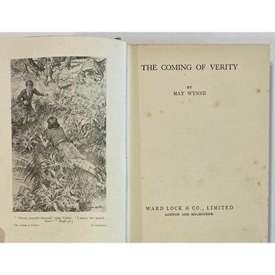 Vintage The Coming of Verity By May Wynne 1940 hardcover