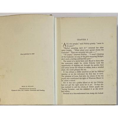 Vintage The Coming of Verity By May Wynne 1940 hardcover