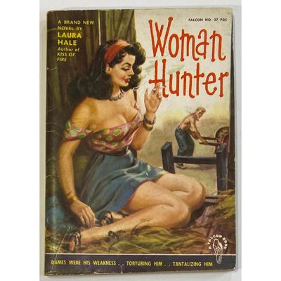 Vintage Woman Hunter By Laura Hale 1952 softcover Falcon Books Lorenz Heller