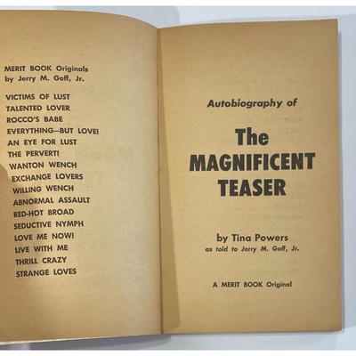 Vintage Magnificent Teaser By Tina Powers 1962 softcover Merit Book 559