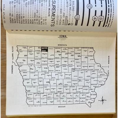 Vintage Atlas of Emmet County Iowa By Title Atlas Company 1980 softcover